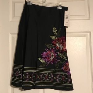 NWT Embroidered Skirt